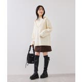 【WEB限定】アンサンブル風Vネックニット | VIS | 詳細画像14