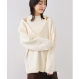 【WEB限定】アンサンブル風Vネックニット | VIS | 詳細画像15