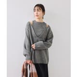 【WEB限定】アンサンブル風Vネックニット | VIS | 詳細画像4