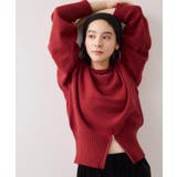 【WEB限定】裾ジップニットプルオーバー | VIS | 詳細画像11