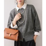 【WEB限定】裾ジップニットプルオーバー | VIS | 詳細画像16