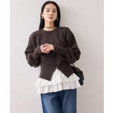 【WEB限定】裾ジップニットプルオーバー | VIS | 詳細画像8