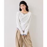 【WEB限定】レイヤードドレーププルオーバー | VIS  | 詳細画像4 