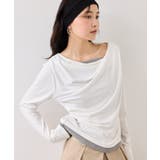 【WEB限定】レイヤードドレーププルオーバー | VIS  | 詳細画像6 