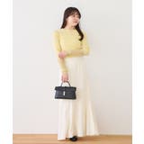 【WEB限定】袖シアー切り替えリブニットプルオーバー | VIS | 詳細画像2