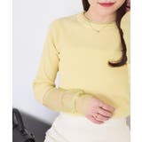 【WEB限定】袖シアー切り替えリブニットプルオーバー | VIS | 詳細画像4