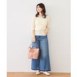 【WEB限定】袖シアー切り替えリブニットプルオーバー | VIS | 詳細画像5