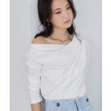 【WEB限定】長袖ドレープカットソー | VIS  | 詳細画像1 