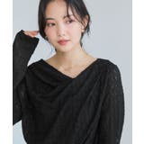 【WEB限定】レース長袖ドレープカットソー | VIS  | 詳細画像11 