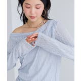 【WEB限定】レース長袖ドレープカットソー | VIS  | 詳細画像17 