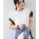 【WEB限定】天竺袖配色Tシャツ | VIS  | 詳細画像14 