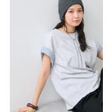 ライトグレー(08) | 【WEB限定】天竺袖配色Tシャツ | VIS 