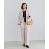 【WEB限定】リネンタッチ配色シアーカーディガン | VIS  | 詳細画像14 