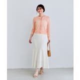 【WEB限定】リネンタッチ配色シアーカーディガン | VIS  | 詳細画像2 