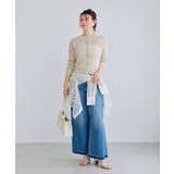 【WEB限定】リネンタッチ配色シアーカーディガン | VIS  | 詳細画像21 