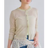 【WEB限定】リネンタッチ配色シアーカーディガン | VIS  | 詳細画像25 