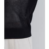 【WEB限定】リネンタッチ配色シアーカーディガン | VIS  | 詳細画像31 