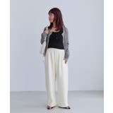 【WEB限定】リネンタッチ配色シアーカーディガン | VIS  | 詳細画像7 