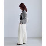 【WEB限定】リネンタッチ配色シアーカーディガン | VIS  | 詳細画像8 