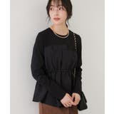 【WEB限定】ビスチェドッキングペプラムロングスリーブTシャツ | VIS | 詳細画像4