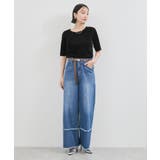 シーアベロア5部袖プルオーバー | VIS  | 詳細画像2 