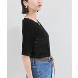 シーアベロア5部袖プルオーバー | VIS  | 詳細画像6 