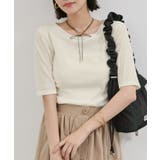 キナリ(16) | シーアベロア5部袖プルオーバー | VIS 