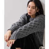 【WEB限定】ローゲージケーブルクロップドニット | VIS | 詳細画像11