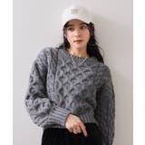 【WEB限定】ローゲージケーブルクロップドニット | VIS | 詳細画像14