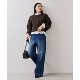 【WEB限定】ローゲージケーブルクロップドニット | VIS | 詳細画像15