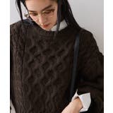 【WEB限定】ローゲージケーブルクロップドニット | VIS | 詳細画像17