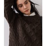 【WEB限定】ローゲージケーブルクロップドニット | VIS | 詳細画像18