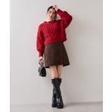 【WEB限定】ローゲージケーブルクロップドニット | VIS | 詳細画像22