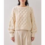 【WEB限定】ローゲージケーブルクロップドニット | VIS | 詳細画像29