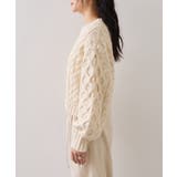 【WEB限定】ローゲージケーブルクロップドニット | VIS | 詳細画像30