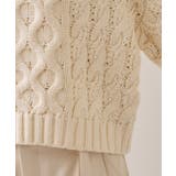 【WEB限定】ローゲージケーブルクロップドニット | VIS | 詳細画像34