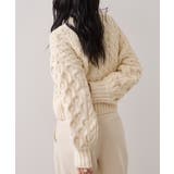 【WEB限定】ローゲージケーブルクロップドニット | VIS | 詳細画像6