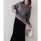 【WEB限定】ローゲージケーブルクロップドニット | VIS | 詳細画像9