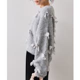 【WEB限定】ゆるっとボリュームリボンモチーフニット | VIS | 詳細画像10