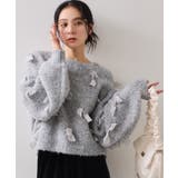 【WEB限定】ゆるっとボリュームリボンモチーフニット | VIS | 詳細画像11