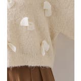 【WEB限定】ゆるっとボリュームリボンモチーフニット | VIS | 詳細画像19