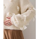 【WEB限定】ゆるっとボリュームリボンモチーフニット | VIS | 詳細画像20