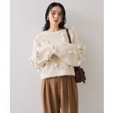 【WEB限定】ゆるっとボリュームリボンモチーフニット | VIS | 詳細画像6