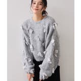 【WEB限定】ゆるっとボリュームリボンモチーフニット | VIS | 詳細画像9