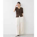 【WEB限定】フロントシャーリングトップス | VIS | 詳細画像18