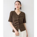 【WEB限定】フロントシャーリングトップス | VIS | 詳細画像19