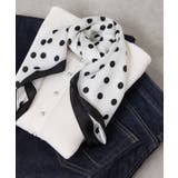 ドット柄スカーフ 70×70cm | VIS  | 詳細画像1 