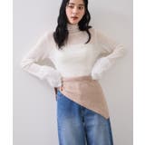 ベージュ(27) | トライアングルニットスカーフ | VIS 