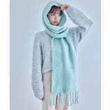 【リサイクルポリ】ふわふわ太フリンジマフラー | VIS | 詳細画像11