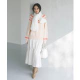 【リサイクルポリ】ふわふわ太フリンジマフラー | VIS | 詳細画像3